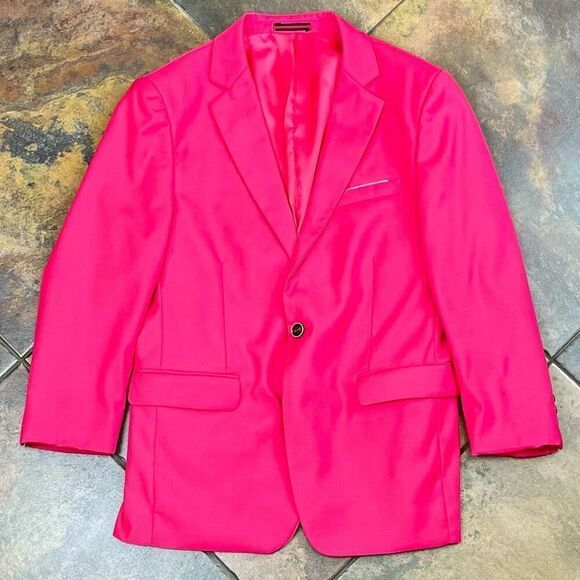 Men’s Formal Pink Suit Size XXS 32 - Picture 4 of 16